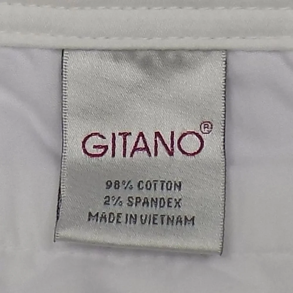 Gitano White Rolled Cuff Capri Size 12 CLEAN! - Picture 9 of 11